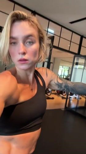 Early morning gym workout session in Rawai, Thailand