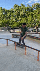 Skaters practice tricks at Santa Perpètua de Mogoda park