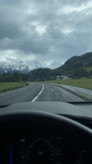 Rural road trip includes gas stop, farm animal visits