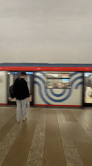 Routine subway activity documented at Moscow station