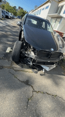 BMW SUV heavily damaged in Burgas incident