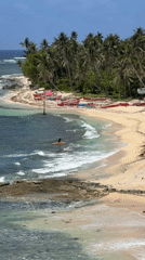 Morning beach activities captured in Santa Monica, Philippines