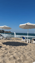 Calm summer afternoon on Sozopol's sunny beachfront