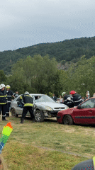 Firefighter rescue demo held during kite festival in Bulgaria