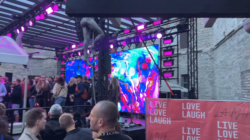Electronic music festival draws crowds to historic Tallinn venue