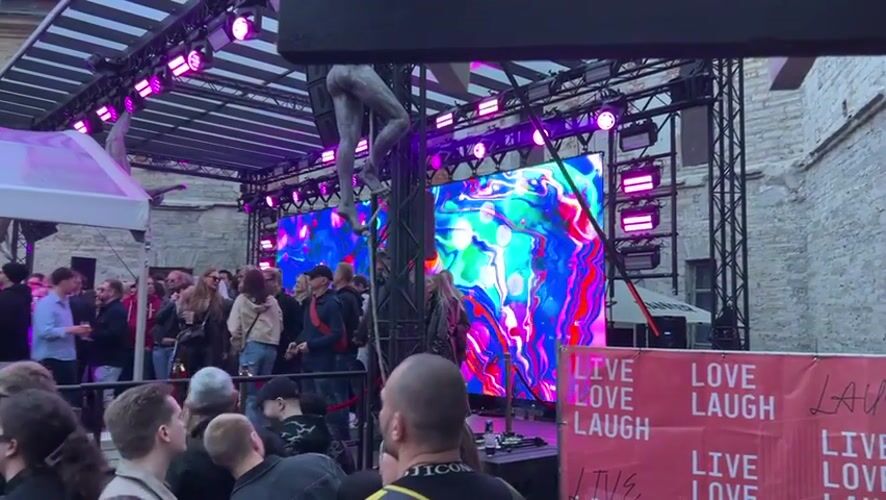 Electronic music festival draws crowds to historic Tallinn venue
