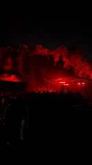 Nighttime electronic music event draws crowds in Rome