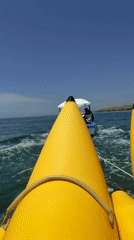 Banana boat ride captured by multiple witnesses off Cancas, Peru