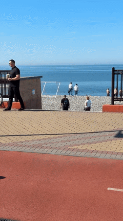 Morning life captured in Sirius coastal area cafes beaches