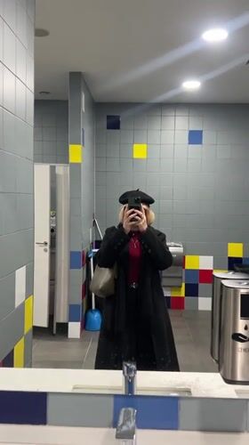 Shopper takes mirror selfies at multiple Odesa retail locations