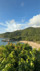 Tropical coastline panorama recorded in Baan Thong Nang, Thailand