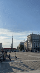Witness documents sunny afternoon scenes across central Kazan, Russia