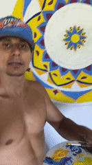 Artist creates mandala painting in Los Velásquez, Venezuela