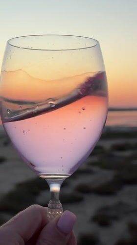 Rosé in hand, beachside in Korsuntsi