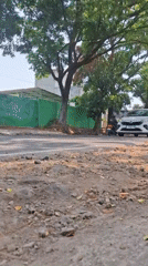 Morning traffic flows through rural West Java roads