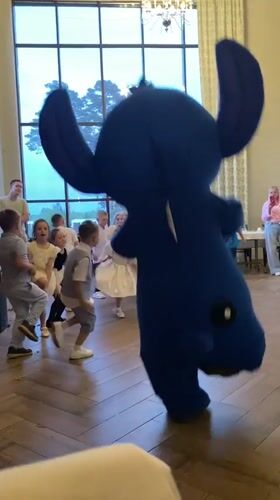 Children's Stitch mascot party celebration in Votkinsk, Russia