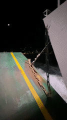Night ferry journey documented at Lepetane terminal, Montenegro