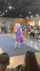 Mall fashion show and kids' performance in Tri Potoka, Russia