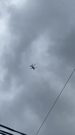 Helicopter spotted flying over Sochi amid overcast conditions