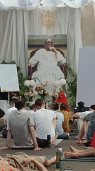Spiritual gathering with meditation sessions held in Zhirnosovo, Russia