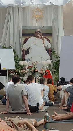 Spiritual gathering with meditation sessions held in Zhirnosovo, Russia