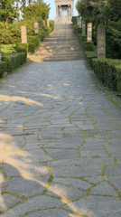 Afternoon stroll through Vozdovac park captures monuments, flowers, portraits