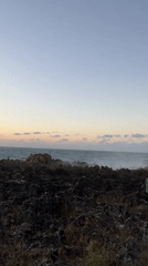 Coastal scenery captured on camera in Kuta Selatan, Indonesia