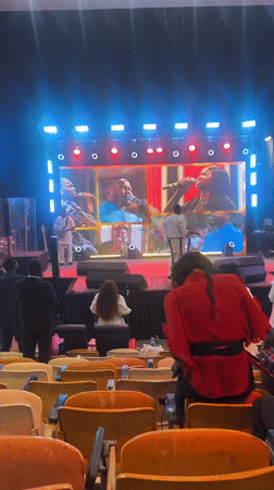 Supermarket run, market food stalls, and a live show