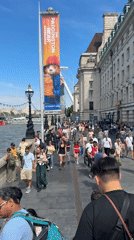 Sunny morning around Westminster and the Thames riverfront