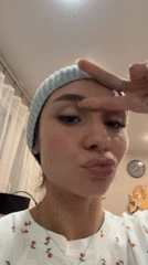 Woman records multiple selfie videos in Sankt-Peterburg