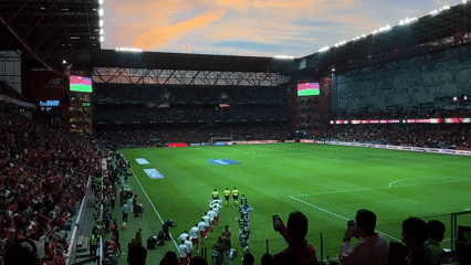 Soccer match draws packed crowd to Toluca stadium