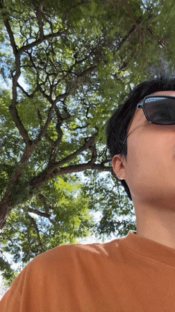 Person announces return to Brazil while filming in São Paulo