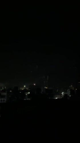 Fireworks illuminate Pokhara skyline during evening celebration