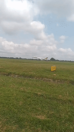Routine airport operations captured at Orerokpe airfield, Nigeria