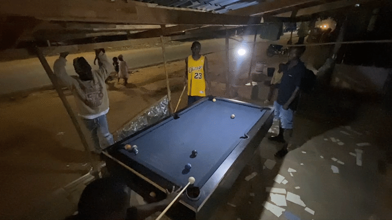 Evening pool games recorded across two Nigerian towns