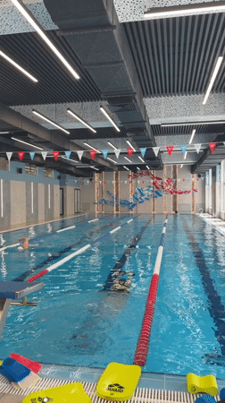 Morning swim training session documented at Bishkek fitness facility