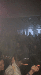 Moscow nightlife scenes captured during Friday evening hours