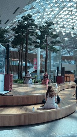 Traditional music and cultural displays at an Incheon venue