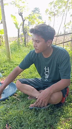 Rural outdoor gathering documented in Baron, Indonesia countryside