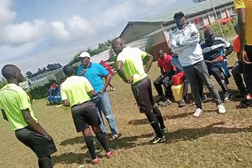 Local soccer match draws crowds in Ngenyilel ward, Kenya