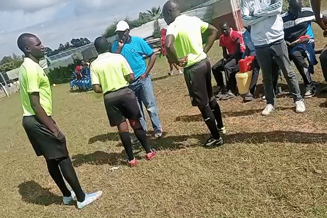 Local soccer match draws crowds in Ngenyilel ward, Kenya