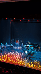 Orchestral ensemble performs candlelit concert in Izhevsk, Russia