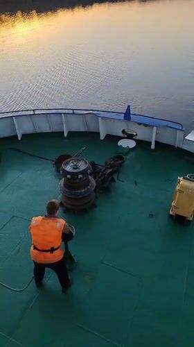 River cruise ship 'Konstantin Korotkov' spotted near Russian waterway