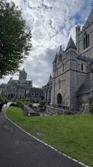 Afternoon street life documented across Dublin's cathedral district