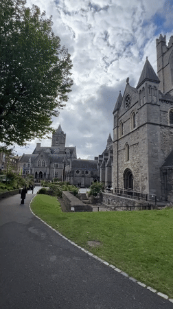 Afternoon street life documented across Dublin's cathedral district