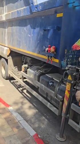 Sanitation worker decorates garbage truck with stuffed animals in Netanya