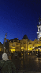 Prague Old Town Night Walk Documented Through Historic Square