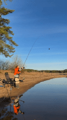 Dawn fishing session documented near Chaykovsky, Russia lakeside