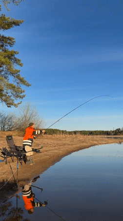 Dawn fishing session documented near Chaykovsky, Russia lakeside