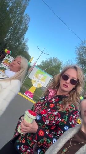 Women gather at amusement park, indoor venues in Abakan